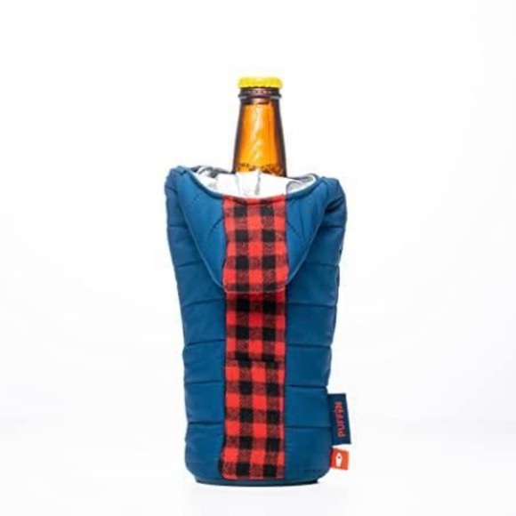 Puffin Blue Insulated Koozie Bottle Holder - Picture 2 of 2